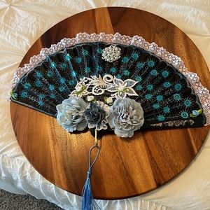 Hand decorated fan